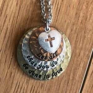 Faith/Love Statement Necklace